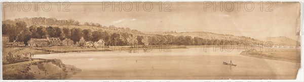 Twenty Views of Paris and Environs: View of St. Cloud and Mount Calvary..., 1802. Creator: Thomas Girtin (British, 1775-1802).