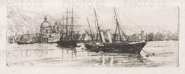 Two Boats, Venice, 1880. Creator: Otto H. Bacher (American, 1856-1909).
