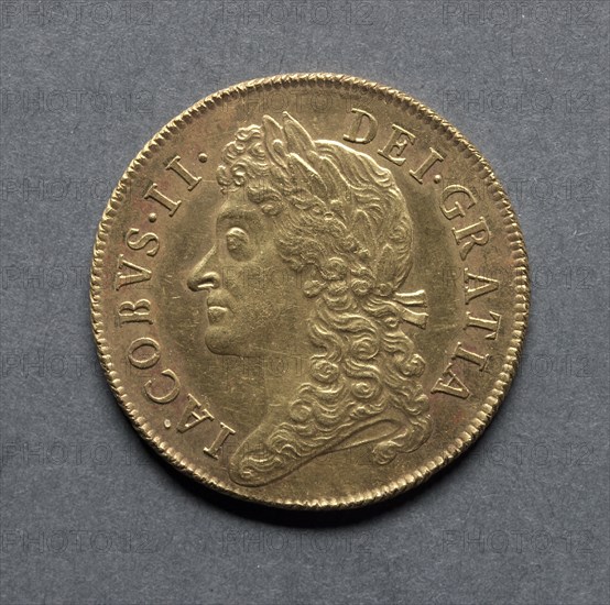 Two Guineas (obverse), 1687. Creator: Unknown.