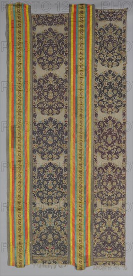Two Parts of a Curtain, 1700s. Creator: Unknown.