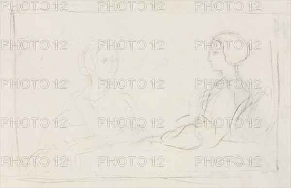 Two Seated Women (verso), 1856-1860. Creator: Edgar Degas (French, 1834-1917).