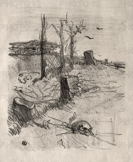 Un Cimetière en Galicie, 1898. Creator: Henri de Toulouse-Lautrec (French, 1864-1901).