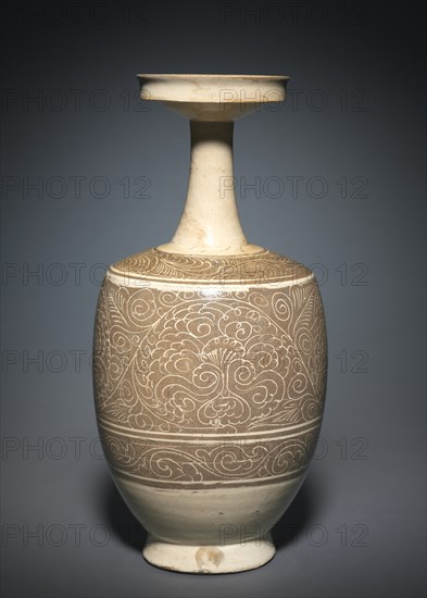 Vase with Floral Scrolls, 900s-1000s. Creator: Unknown.