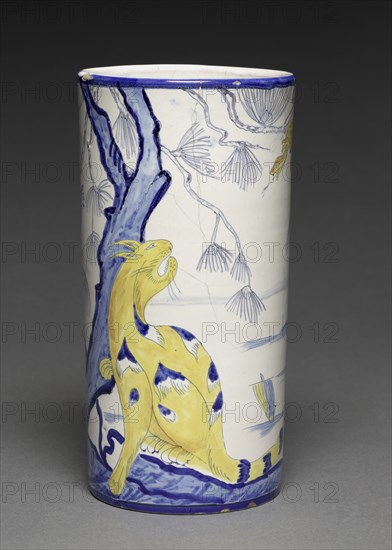 Vase, c. 1885. Creator: Emile Gallé (French, 1846-1904).