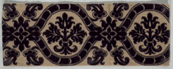 Velvet Brocade Textile, late 1500s. Creator: Unknown.