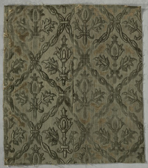 Velvet Fragment, 1650-1699. Creator: Unknown.