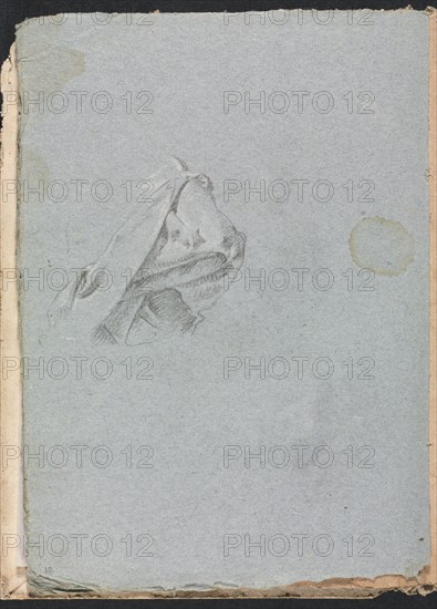 Verona Sketchbook: Drapery study (page 10), 1760. Creator: Francesco Lorenzi (Italian, 1723-1787).