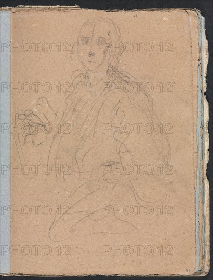 Verona Sketchbook: Gentlemen (page 55), 1760. Creator: Francesco Lorenzi (Italian, 1723-1787).