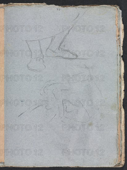 Verona Sketchbook: Study of feet (page 53), 1760. Creator: Francesco Lorenzi (Italian, 1723-1787).