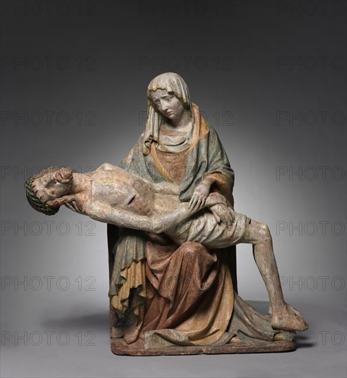 Vesperbild (Pietà), c. 1420. Creator: Master of Grosslobming (Austrian).