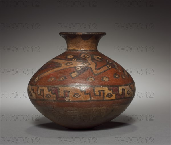 Vessel with Bird Designs, 700-1000. Creator: Unknown.