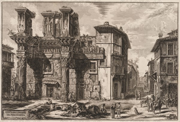 Views of Rome: Forum of Nerva. Creator: Giovanni Battista Piranesi (Italian, 1720-1778).