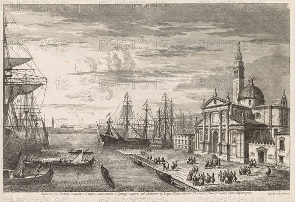 Views of Venice: The Basin of St. Mark's, 1741. Creator: Michele Marieschi (Italian, 1710-1743).