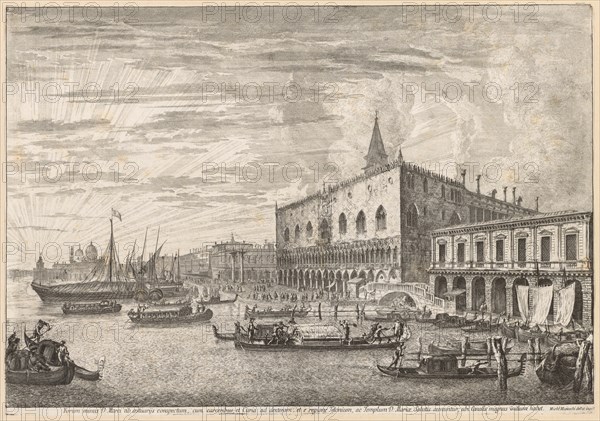 Views of Venice: The Molo and S. M. Della Salute, 1741. Creator: Michele Marieschi (Italian, 1710-1743).