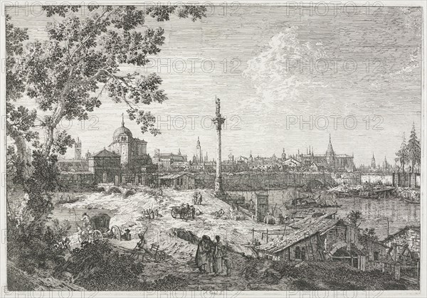 Views: Imaginary View of Padua, 1735-1746. Creator: Antonio Canaletto (Italian, 1697-1768).