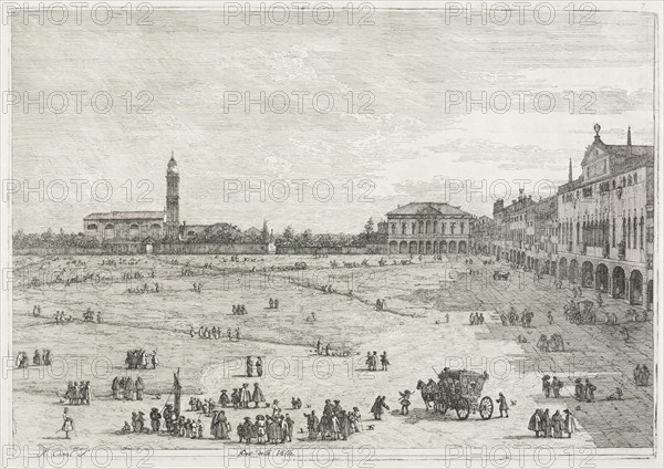 Views: Prà della Valle, Padua, 1735-1746. Creator: Antonio Canaletto (Italian, 1697-1768).