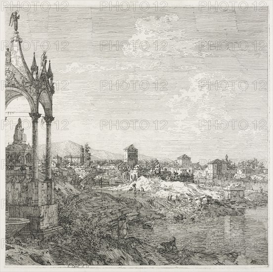 Views: The Sepulcher of a Bishop, 1735-1746. Creator: Antonio Canaletto (Italian, 1697-1768).