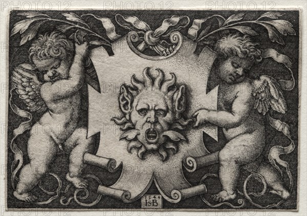 Vignette au Mascaron, 1544. Creator: Hans Sebald Beham (German, 1500-1550).