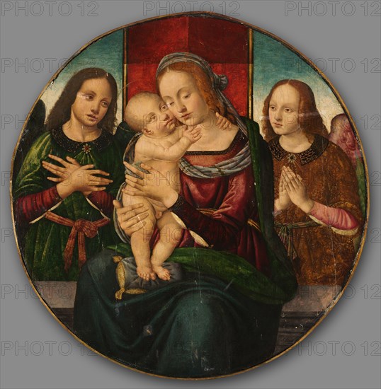 Virgin and Child with Angels, early 1500s. Creator: Master of the Holden Tondo (Italian).