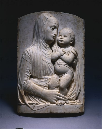 Virgin and Child, c. 1475-1485. Creator: Pietro Lombardo (Italian, c. 1435-1515), workshop of.