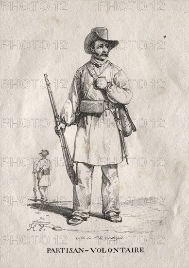 Voluntary Partisan, 1822. Creator: Horace Vernet (French, 1789-1863).