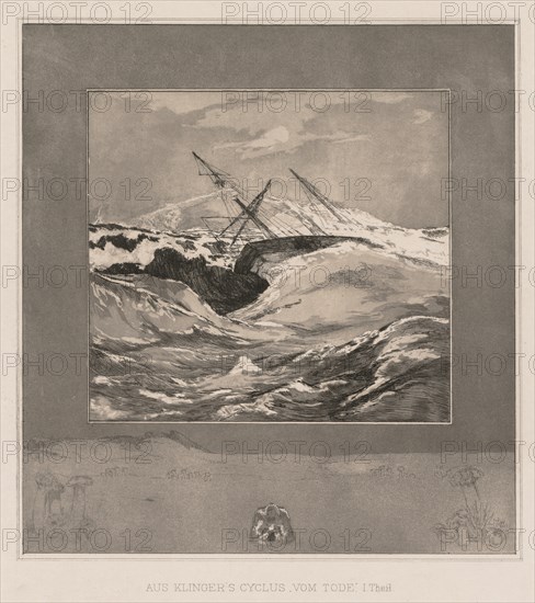 Vom Tode I (Opus II, 1889), No. 3 . Creator: Max Klinger (German, 1857-1920).