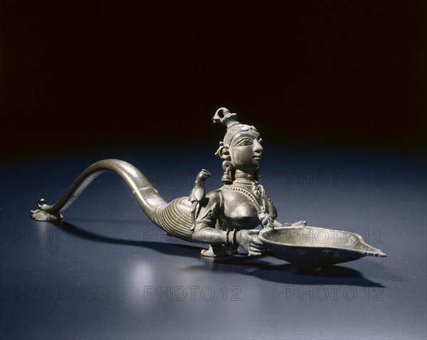 Votive Lamp (Deepa Lakshmi), 1700s-1800s. Creator: Unknown.