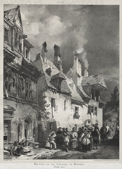 Voyages pittoresques et romantiques dans lancienne France, Franche-Comté..., 1825. Creator: Richard Parkes Bonington (British, 1802-1828).