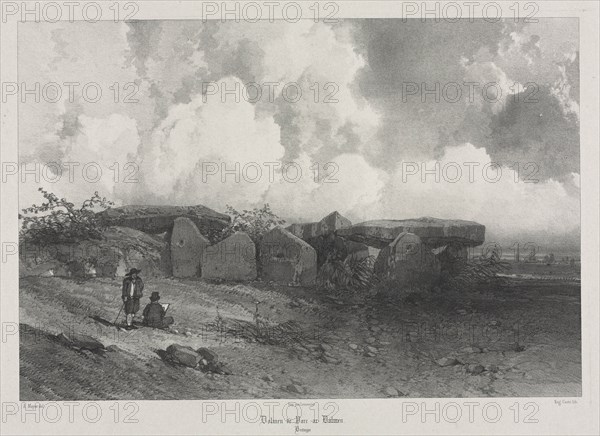 Voyages pittoresques et romantiques dans lancienne France: Bretagne?, c. 1845. Creator: Eugène Cicéri (French, 1813-1890).