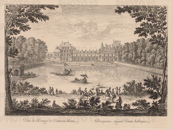Vue de lEtang de Fontainebleau, 1666. Creator: Israël Silvestre (French, 1621-1691).