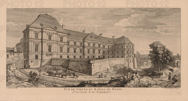 Vue du Château royal de Blois, prise du côté de la campagne. Creator: Jacques Rigaud (French, 1681-1754).