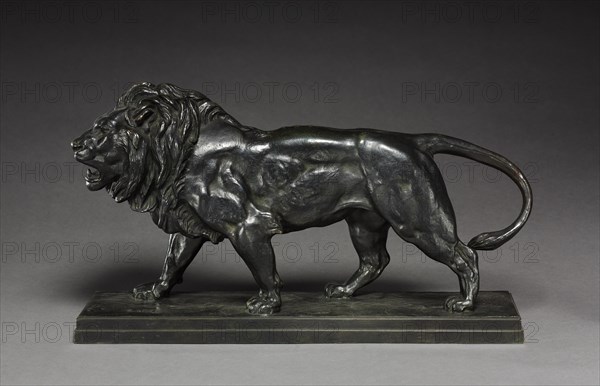 Walking Lion, after 1836. Creator: Antoine-Louis Barye (French, 1796-1875).