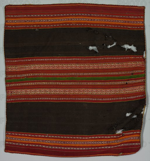 Warp Patterned Cloth, late 1800s. Creator: Unknown.