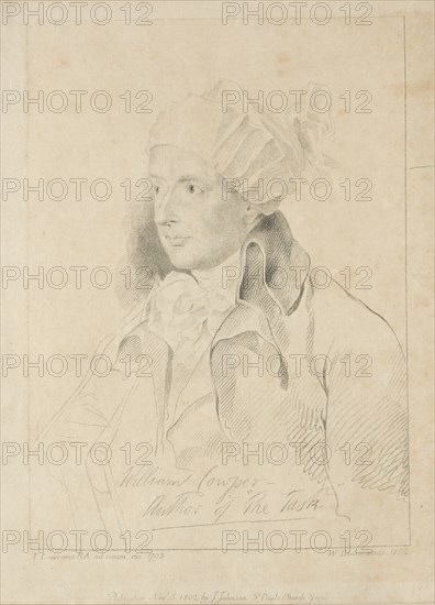 William Cowper, 1802. Creator: William Blake (British, 1757-1827).