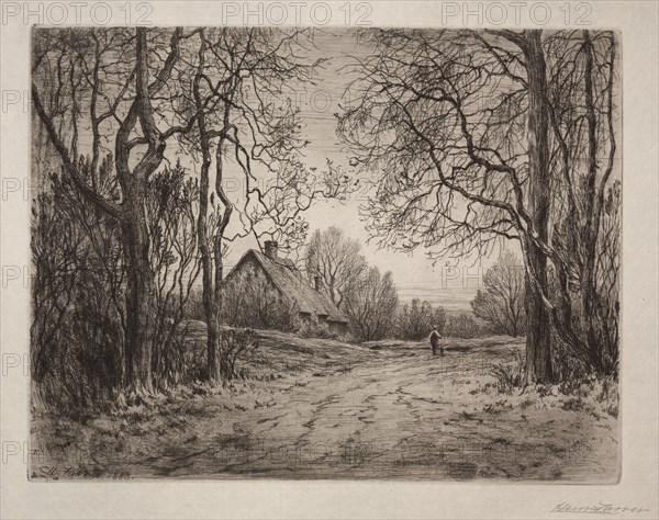 Winter Evening, 1883. Creator: Henry Farrer (American, 1843-1903).