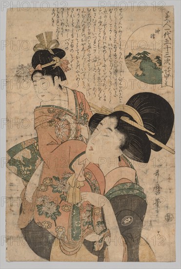 Woman Carrying a Child, 1753-1806. Creator: Kitagawa Utamaro (Japanese, 1753?-1806).