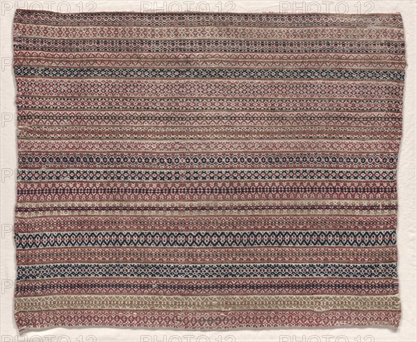 Woven Wool Textile, early 19th century. Creator: Unknown.