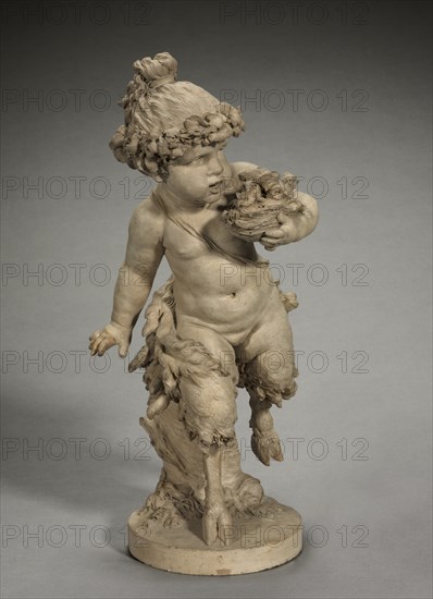 Young Satyress Running with an Owl's Nest, 1770s. Creator: Clodion (French, 1738-1814).