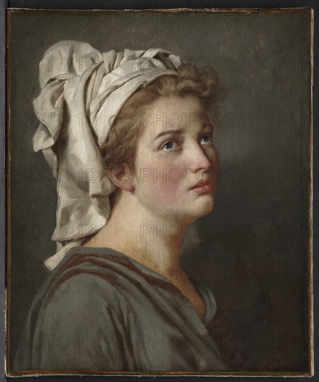 Young Woman with a Turban, c. 1780. Creator: Jacques-Louis David (French, 1748-1825).