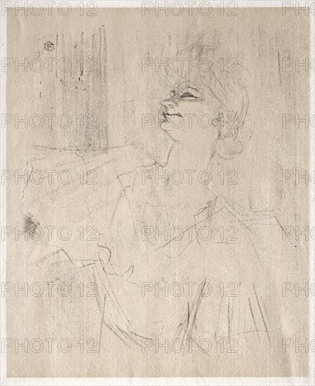 Yvette Guilbert: à Ménilmontant, de Bruant, 1898. Creator: Henri de Toulouse-Lautrec (French, 1864-1901).