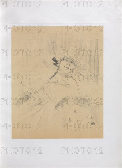 Yvette Guilbert-English Series: Chanson ancienne, 1898. Creator: Henri de Toulouse-Lautrec (French, 1864-1901).