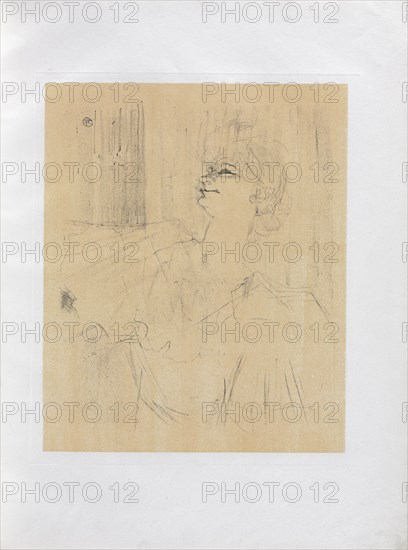 Yvette Guilbert-English Series: Menilmontant de Bruant, 1898. Creator: Henri de Toulouse-Lautrec (French, 1864-1901).