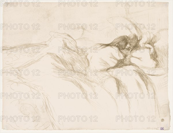 Elles: Woman Sleeping, 1896. Creator: Henri de Toulouse-Lautrec (French, 1864-1901).
