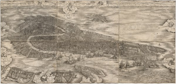 View of Venice, 1500. Creator: Jacopo de' Barbari (Italian, 1440/50-before 1515).