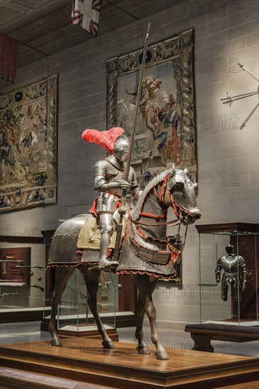 Armor for Man and Horse with Völs-Colonna Arms, c. 1575. Creator: Unknown.