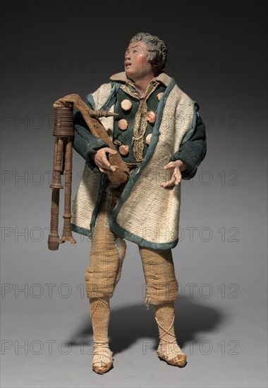 Figure from a Crèche: Piper, 1780-1830. Creator: Unknown.