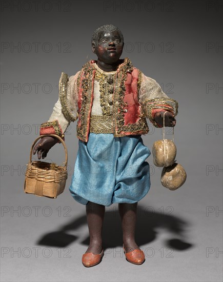 Figure from a Crèche: Attendant of the Magi, 1780-1830. Creator: Unknown.