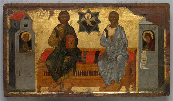 Icon of the New Testament Trinity, c. 1450. Creator: Unknown.