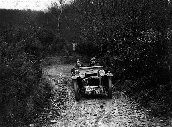 1935 MG PB Cream Cracker Ex works trials car C.A.N. May. Creator: Unknown.