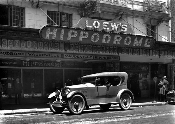 1920 Jackson outside Loew's Hippodrome theatre. Creator: Unknown.